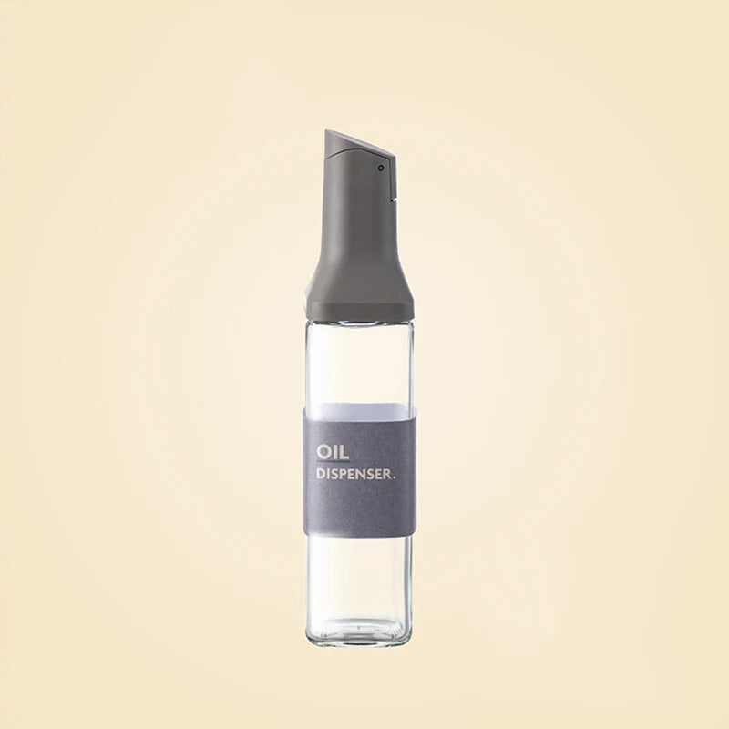 500ml Square Open and Close Oil Pot Kitchen Sauce Vinegar Olive Oil Glass Seasoning Bottle
