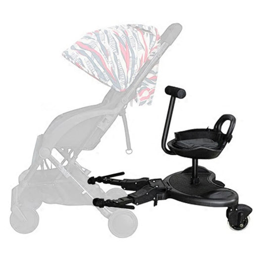 Universal Baby Strollers Pedal Adapter Twins Scooter Hitchhiker Second Child Standing Plate with Seat