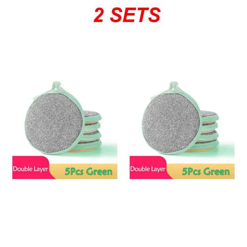 Dishwashing Sponge Reusable Washable Sponges Double Side Magic Sponge To Wash Dishes Useful Things for Kitchen Clean Tools