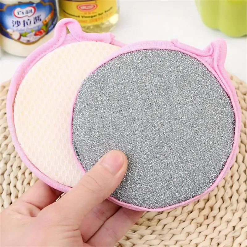 Dishwashing Sponge Reusable Washable Sponges Double Side Magic Sponge To Wash Dishes Useful Things for Kitchen Clean Tools
