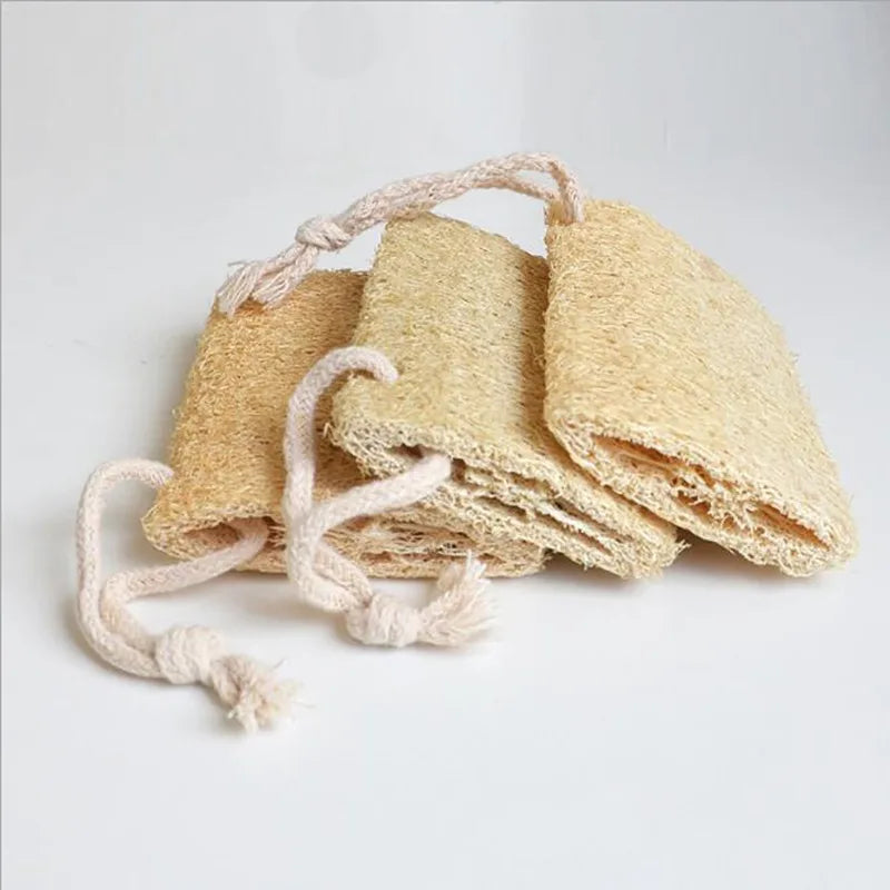 1PC Organic Loofahs Loofah Spa Exfoliating Scrubber natural Luffa Body Wash Sponge Remove Dead Skin Made Soap