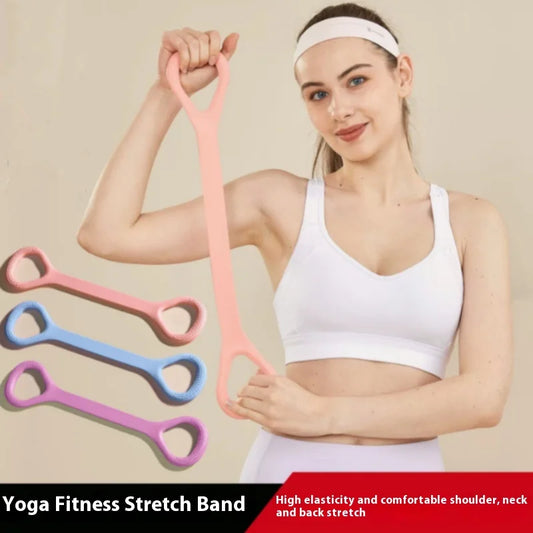 yoga 8-Figure resistance bands Arm Back Rehabilitation Training fitness elastic band Pilates Accessories gym equipment for home