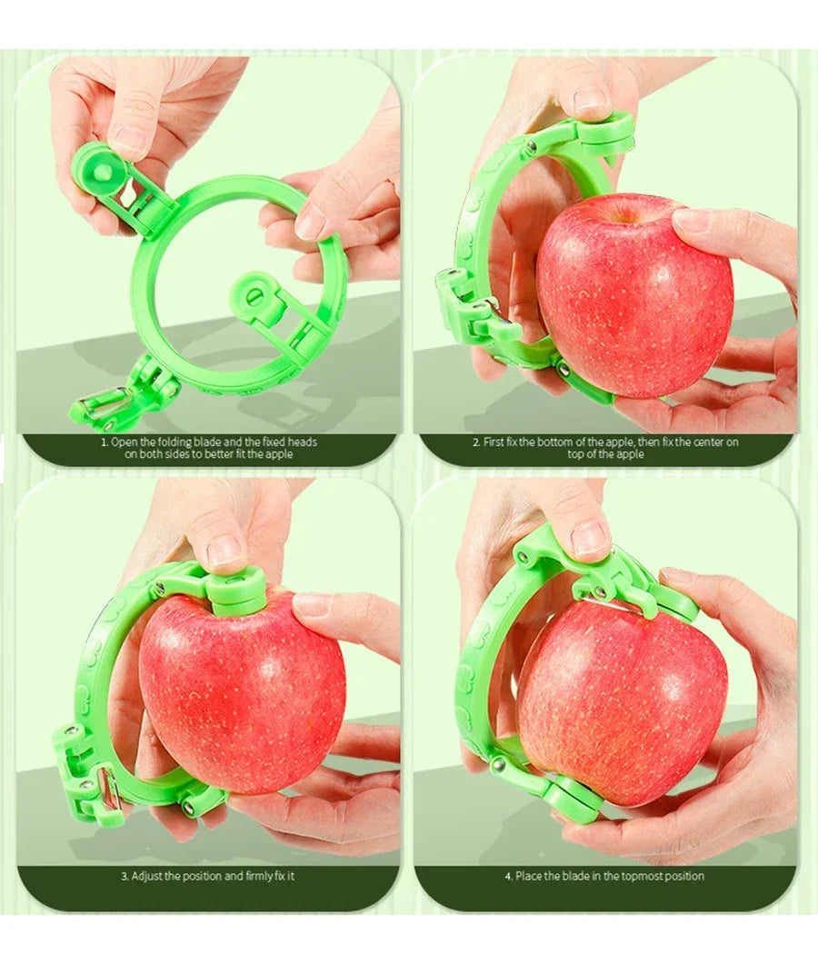 Handheld Rotating Peeler for Apple Pear Kitchen Gadget Fruit Spiralizer Peeler Machine Gift Ideas