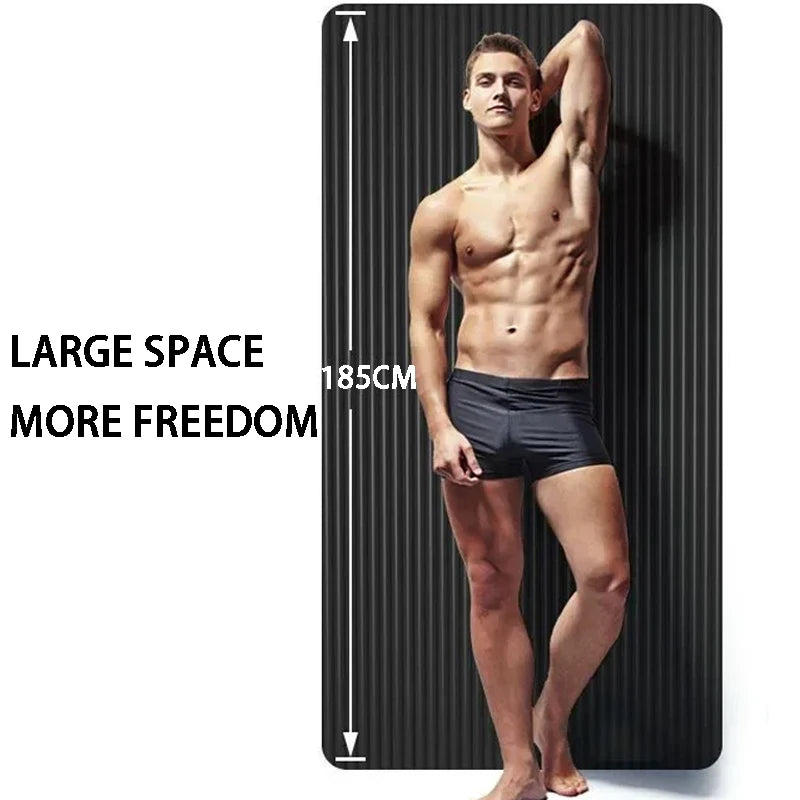 Non-slip Extra Thick 15mm Yoga Mat Men Women Fitness NBR Soft Mat Tasteless Gym Household Exercise Pilates Yoga Mat