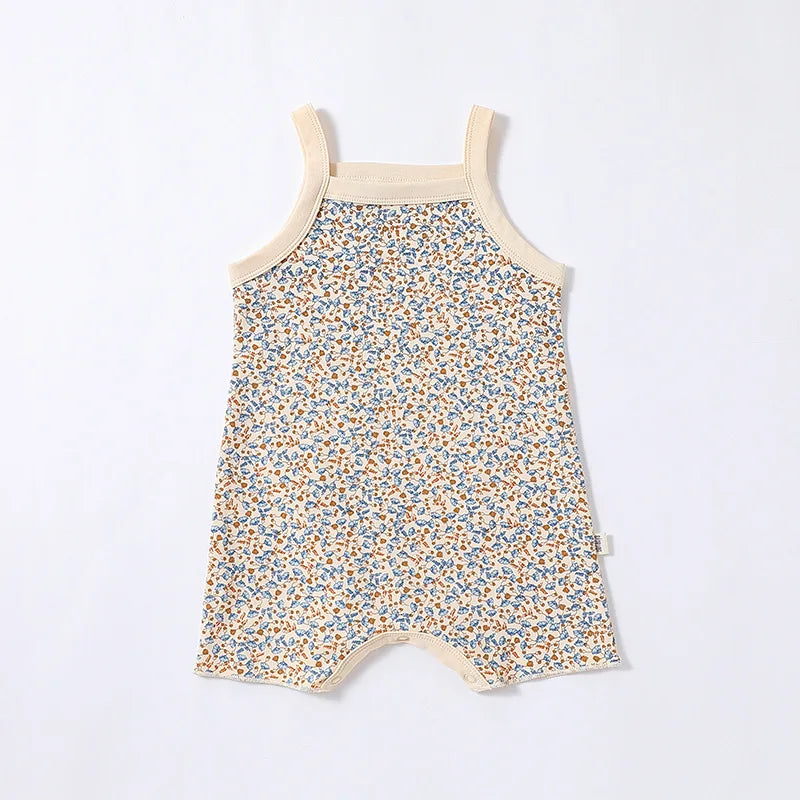 0-24M Newborn Kid Baby Boys Girls Clothes Summer Cotton Baby Romper Sleeveless Jumpsuit Cute Sweet New Born Outfit