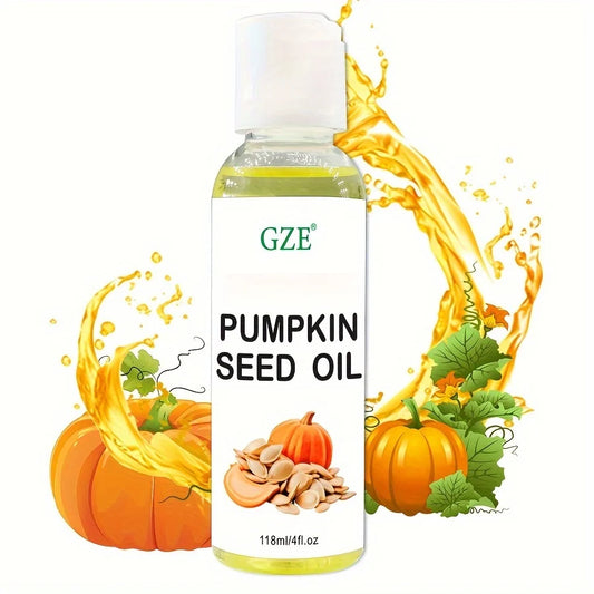 GZE Pumpkin Seed Carrier Oil Organic Pure Natural Cold Pressed Unrefined Oil for Skin, Hair, Body