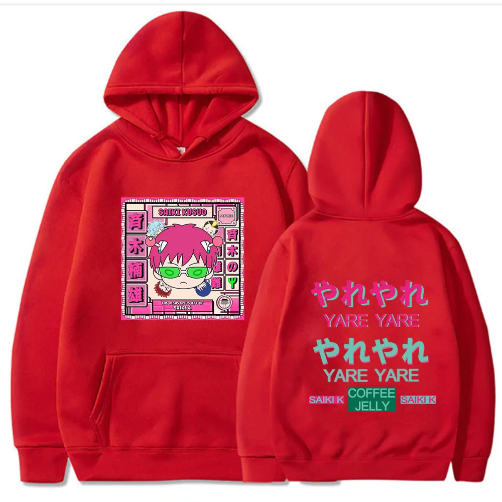 The Disastrous Life of Saiki K Autumn New Men's Hoodie Sweatshirt Men Womnen Fashion Brand Design Pullover Men's Fleece Hoodies
