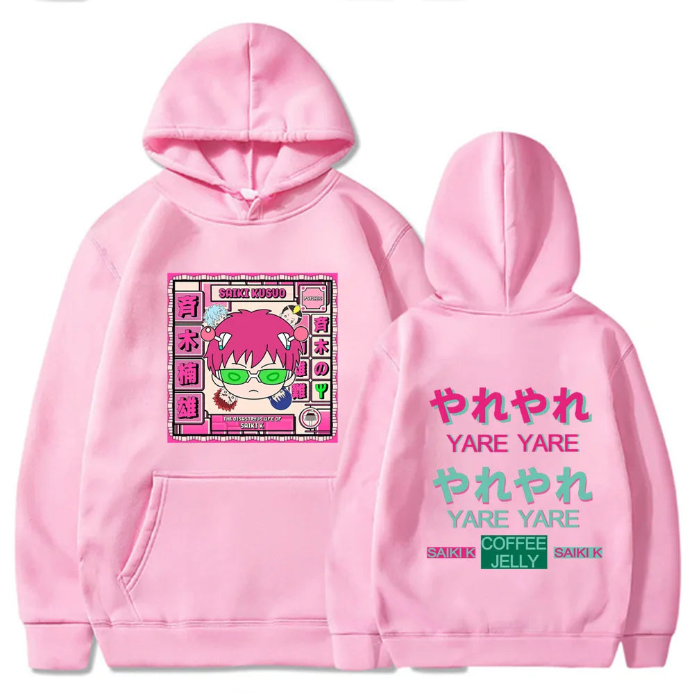 The Disastrous Life of Saiki K Autumn New Men's Hoodie Sweatshirt Men Womnen Fashion Brand Design Pullover Men's Fleece Hoodies