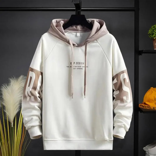 Men's Hoodies Spring Autumn Fashion Harajuku Letter Print Hoodies Sweatshirts Men Streetwear Trend Men Clothing Hip Hop Tops