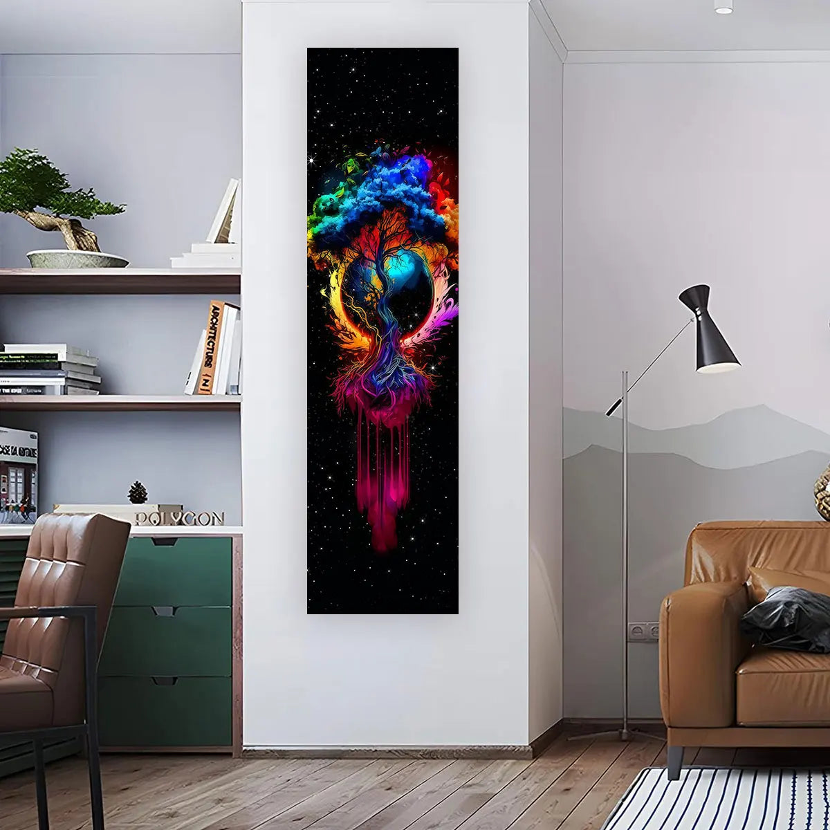 Gothic Witchy Sun & Moon Vertical Tapestry Black And White Butterfly Wall Hanging For Living Room, Bedroom Aesthetic Home Decor