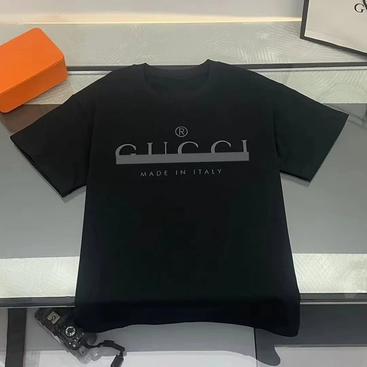 The latest summer fashion luxury brand top T-shirts for men, street round-neck short-sleeved T-shirt clothing tops