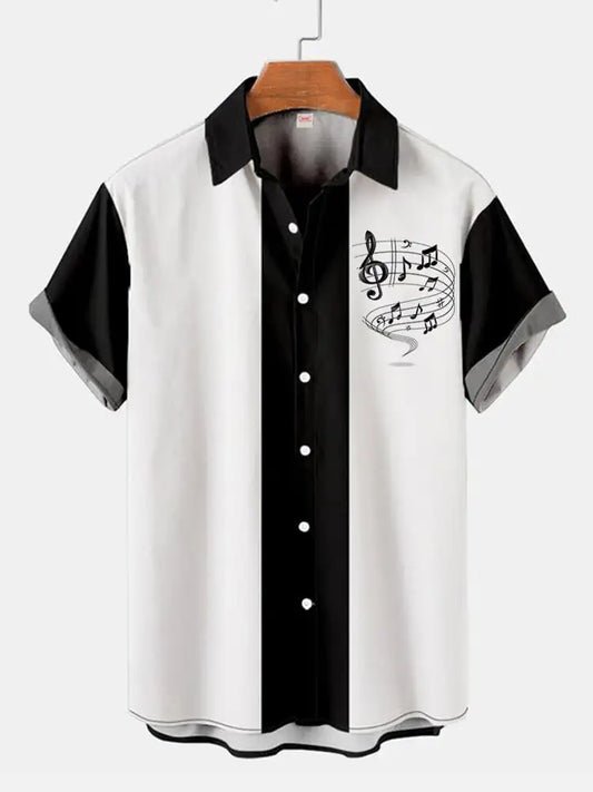 Men's fashionable and minimalist shirts 2023 Summer casual short sleeved Hawaii beach shirt vacation trend