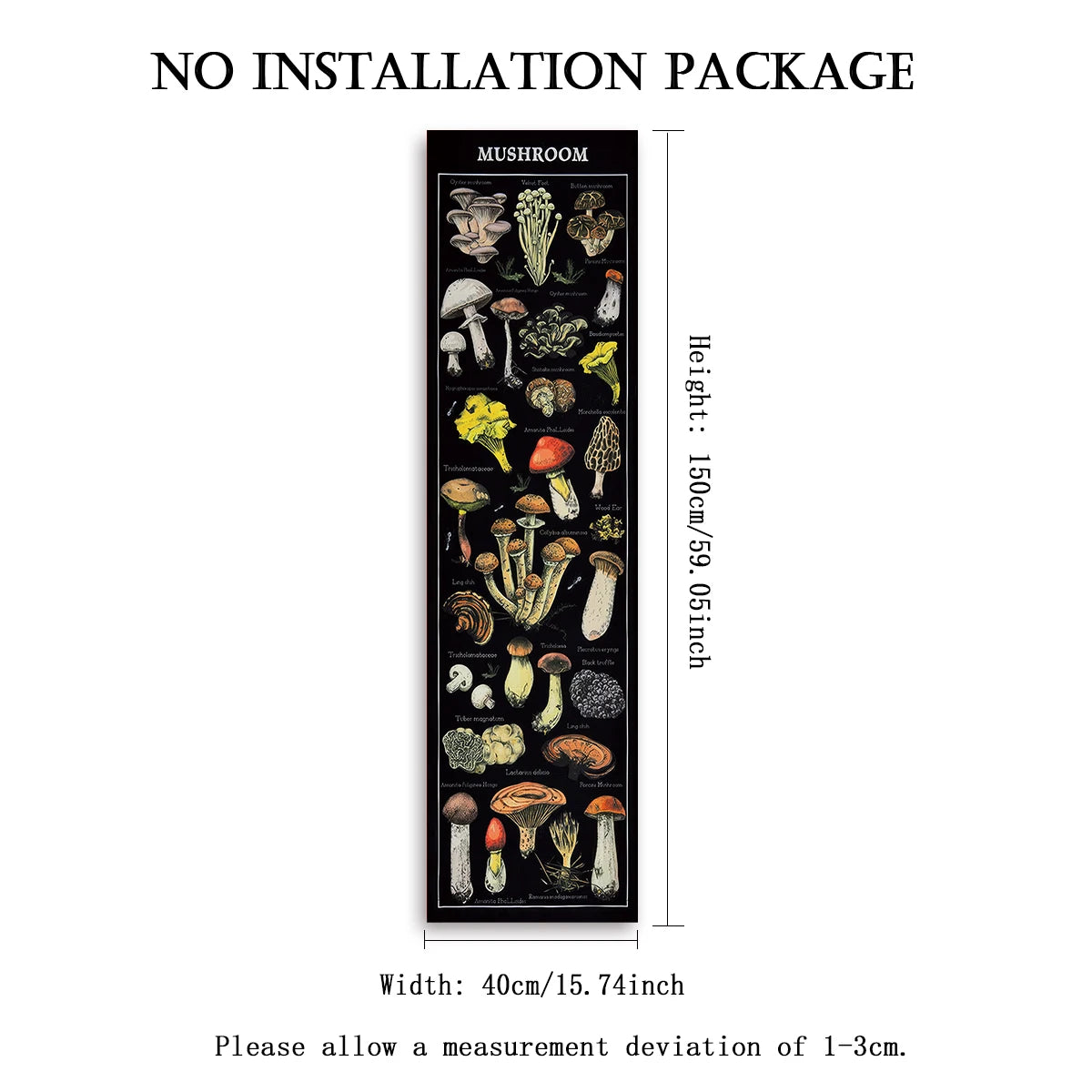Gothic Witchy Sun & Moon Vertical Tapestry Black And White Butterfly Wall Hanging For Living Room, Bedroom Aesthetic Home Decor