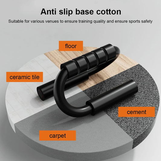 S Shape Push-up Stand Foam Handles Floor Chest Workout Equipment Anti Slip Home Fitness Chest Training Equipment