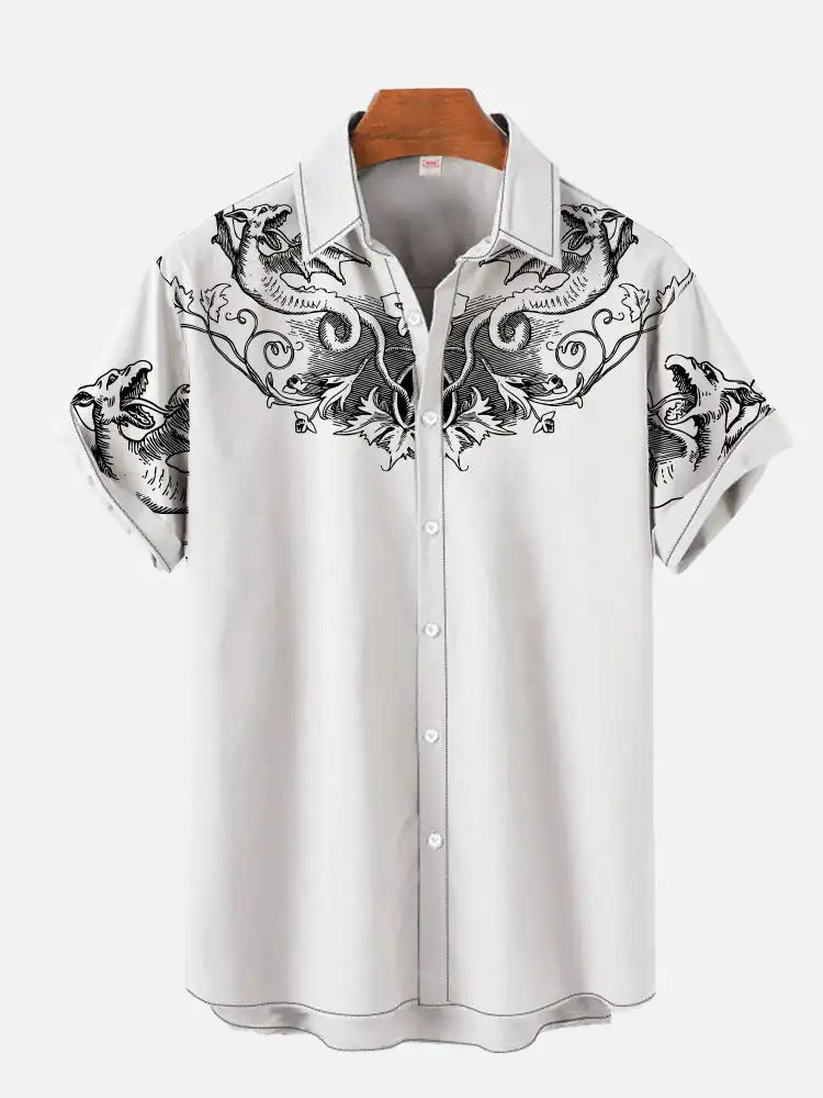 Men's fashionable and minimalist shirts 2023 Summer casual short sleeved Hawaii beach shirt vacation trend