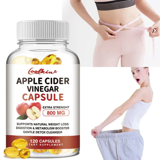 Apple Cider Vinegar Capsules - Healthy Weight Management, Promote Metabolism, Suppress Appetite, and Improve Immunity