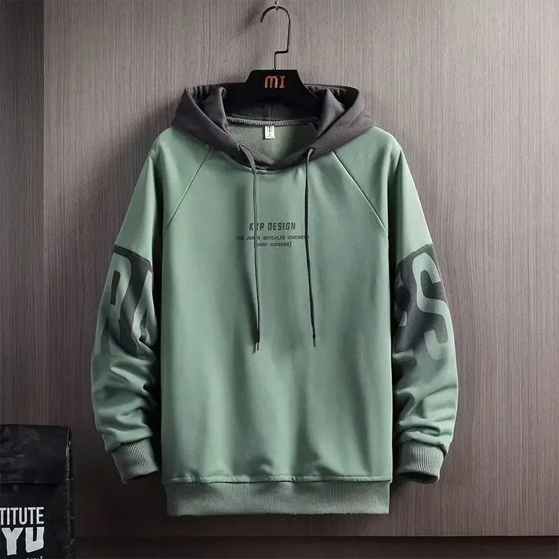Men's Hoodies Spring Autumn Fashion Harajuku Letter Print Hoodies Sweatshirts Men Streetwear Trend Men Clothing Hip Hop Tops