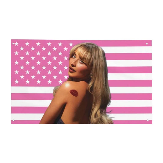 Singer Sabrina Carpenter Short n' Sweet Flag For Living Room Home Dorm Decor Art Garage Bar Wall Club Live Decoration Banner