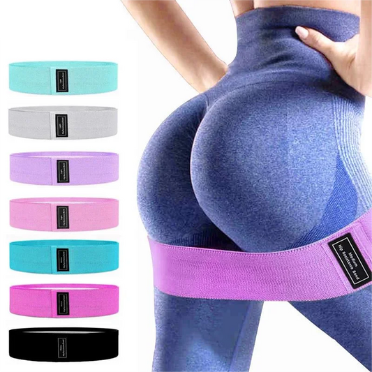 Fabric Resistance Hip Booty Bands Glute Thigh Elastic Workout Bands Squat Circle Stretch Fitness Strips Loops Yoga Gym Equipment