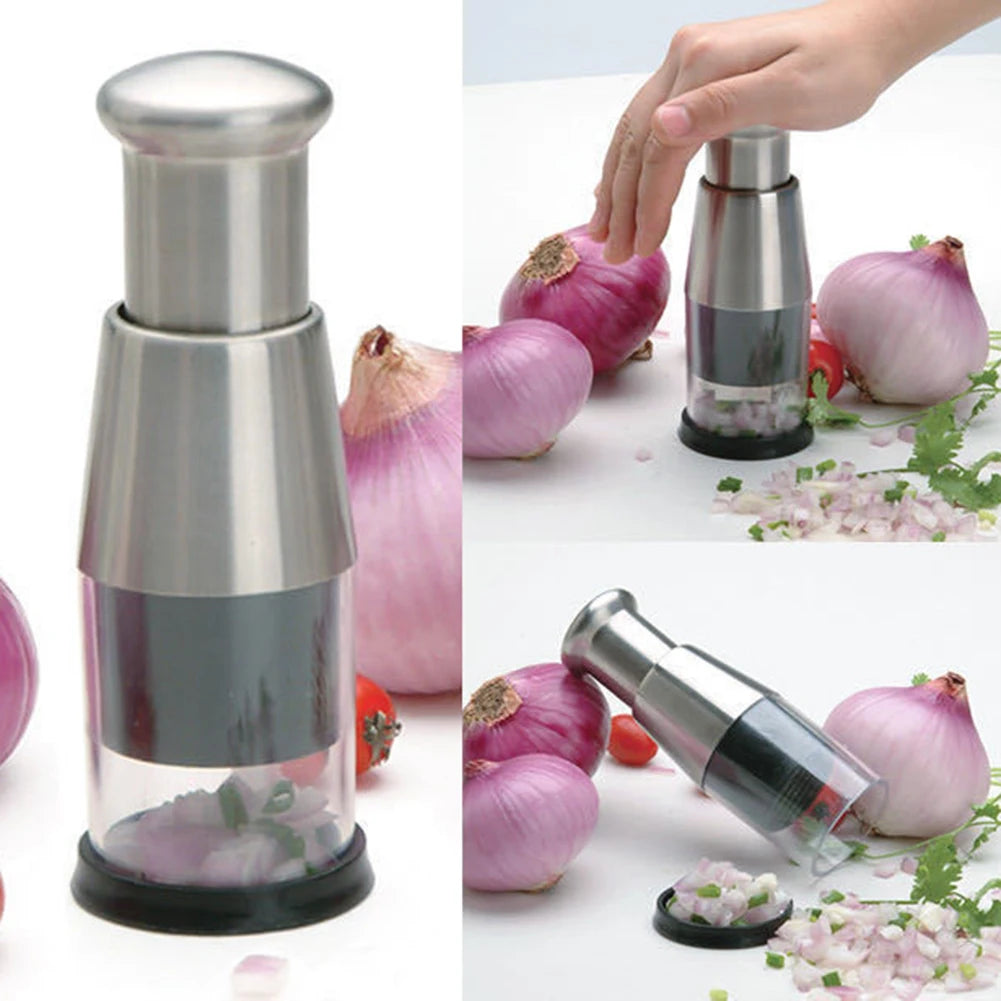 Pressed Garlic Chopper 304 Stainless Steel Manual Garlic Masher Handheld Push Type Garlic Crusher Labor Kitchen Chopper Gadget