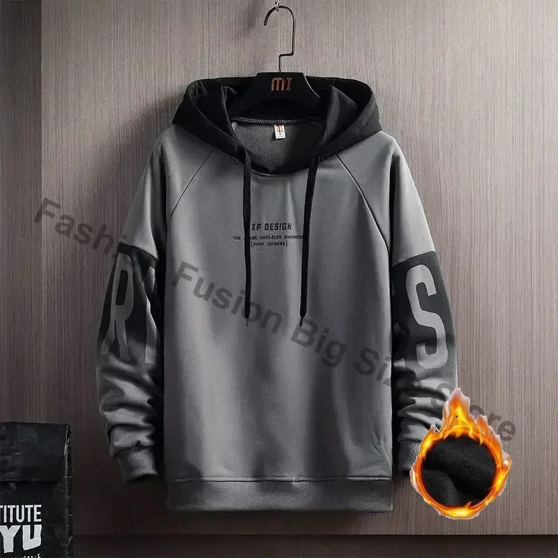 Men's Hoodies Spring Autumn Fashion Harajuku Letter Print Hoodies Sweatshirts Men Streetwear Trend Men Clothing Hip Hop Tops