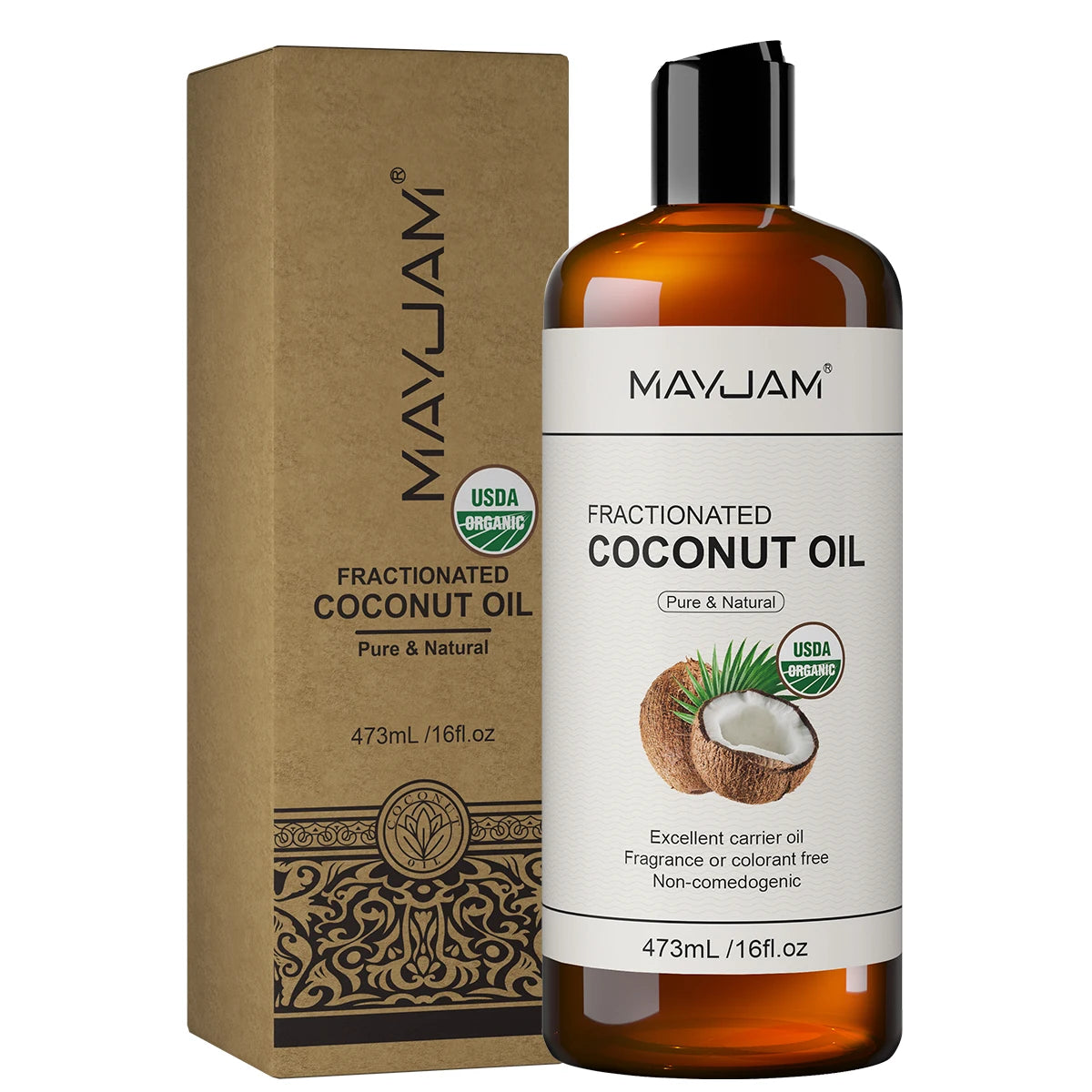 16fl.oz Organic Grapeseed Oil for Skin Care Cold Pressed Pure Natural Carrier Oil Body Oil Massage Nourish Moisturize Brighten
