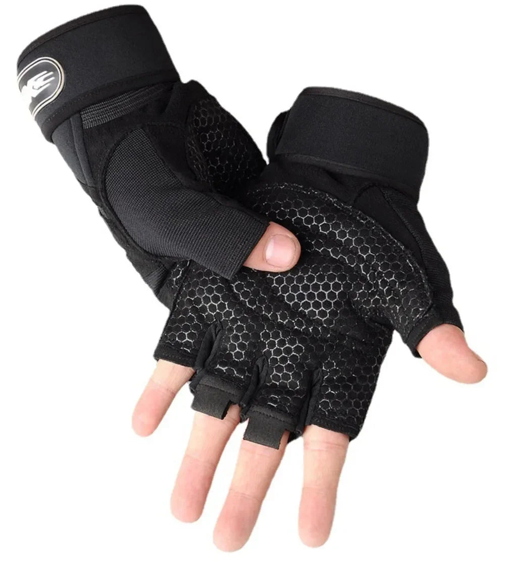 Gym Gloves for Men Women Crossfit Dumbbells Straps Gym Accessories Weight Lifting Bodybuilding Training Exercise Fitness Gloves
