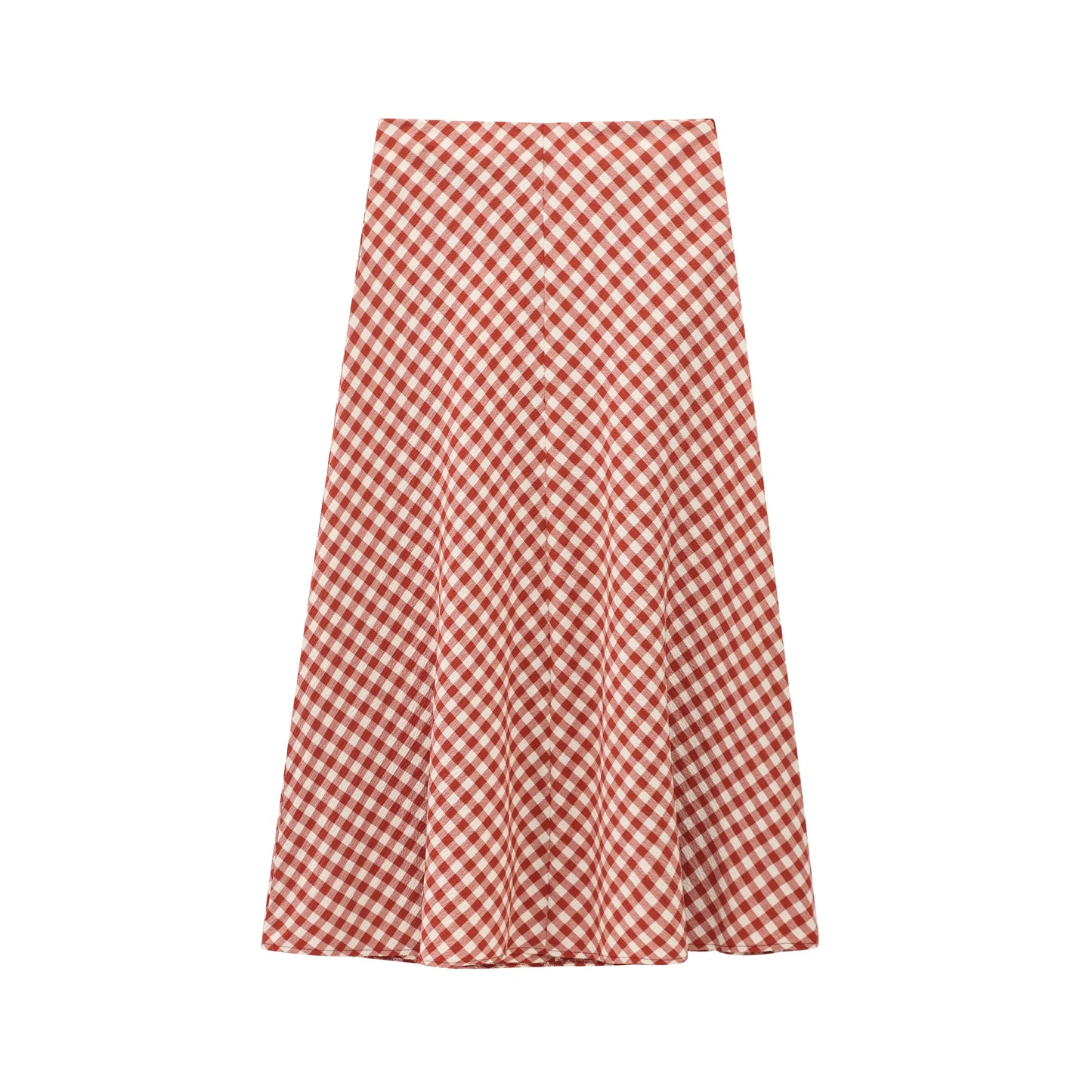 TRAFZA Plaid Skrits Sets For Women New Fashion Front Button Camis Top Elegant Midi Skirt Summer Female Bohemia Vacation Outfits