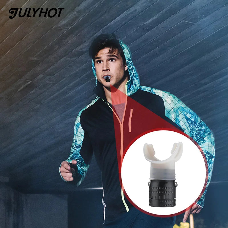1pc Breathing Exercise For Lungs Portable Breath Fitness Exerciser Device Endurance Workout Device With Adjustable Resistances