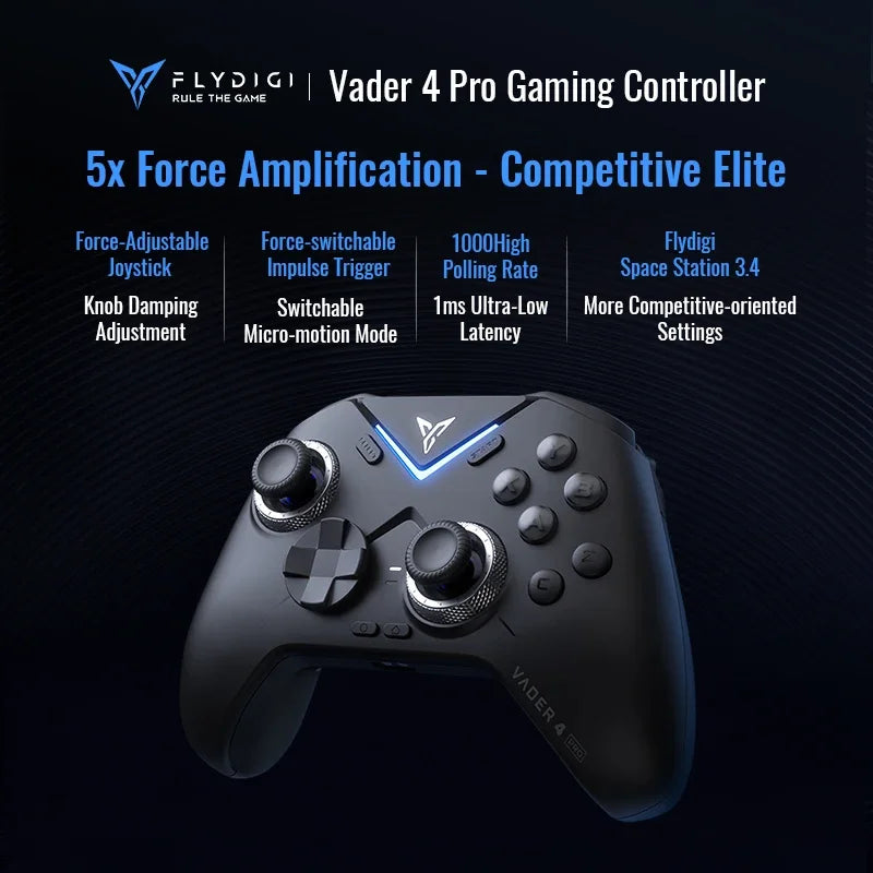 Flydigi Vader 4 Pro Game Controller Gamepad Athletic Elite Handle Wireless Gaming Controllers With Hall Rocker For Switch PC IOS