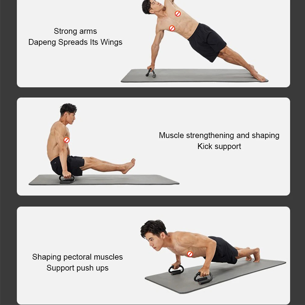S Shape Push-up Stand Foam Handles Floor Chest Workout Equipment Anti Slip Home Fitness Chest Training Equipment