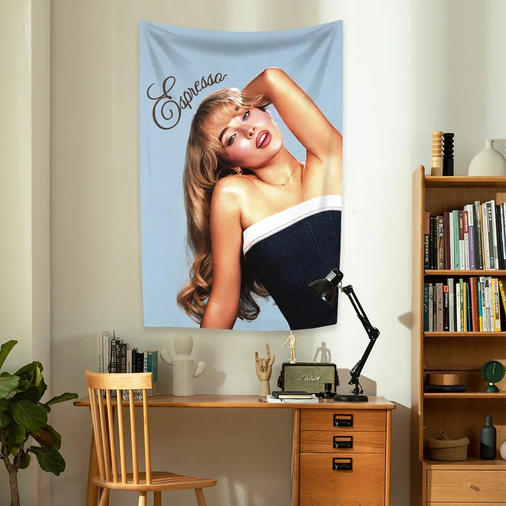 Singer Sabrina Carpenter Short n' Sweet Flag For Living Room Home Dorm Decor Art Garage Bar Wall Club Live Decoration Banner