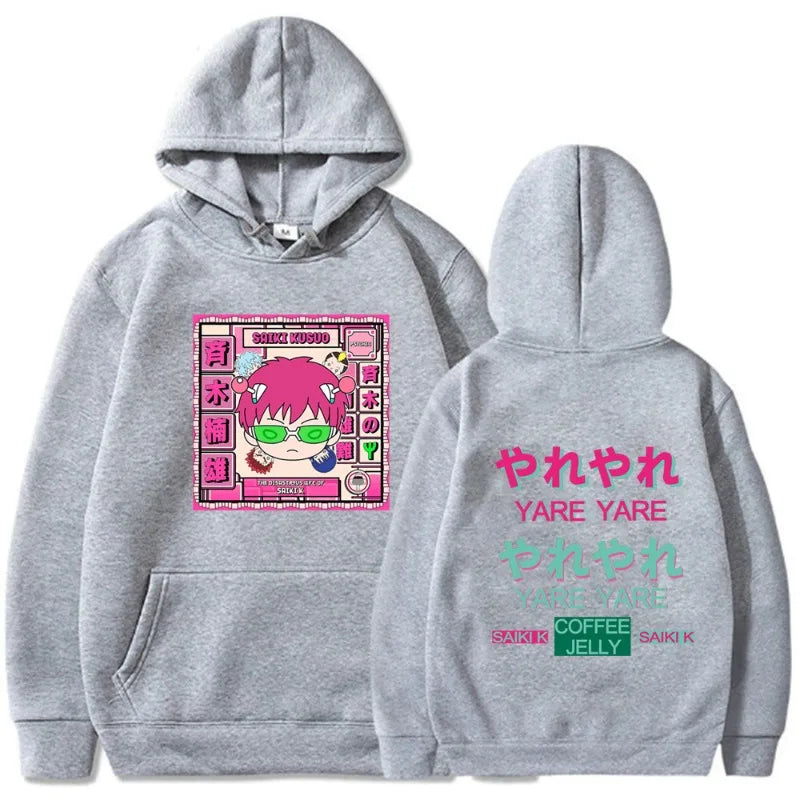 The Disastrous Life of Saiki K Autumn New Men's Hoodie Sweatshirt Men Womnen Fashion Brand Design Pullover Men's Fleece Hoodies
