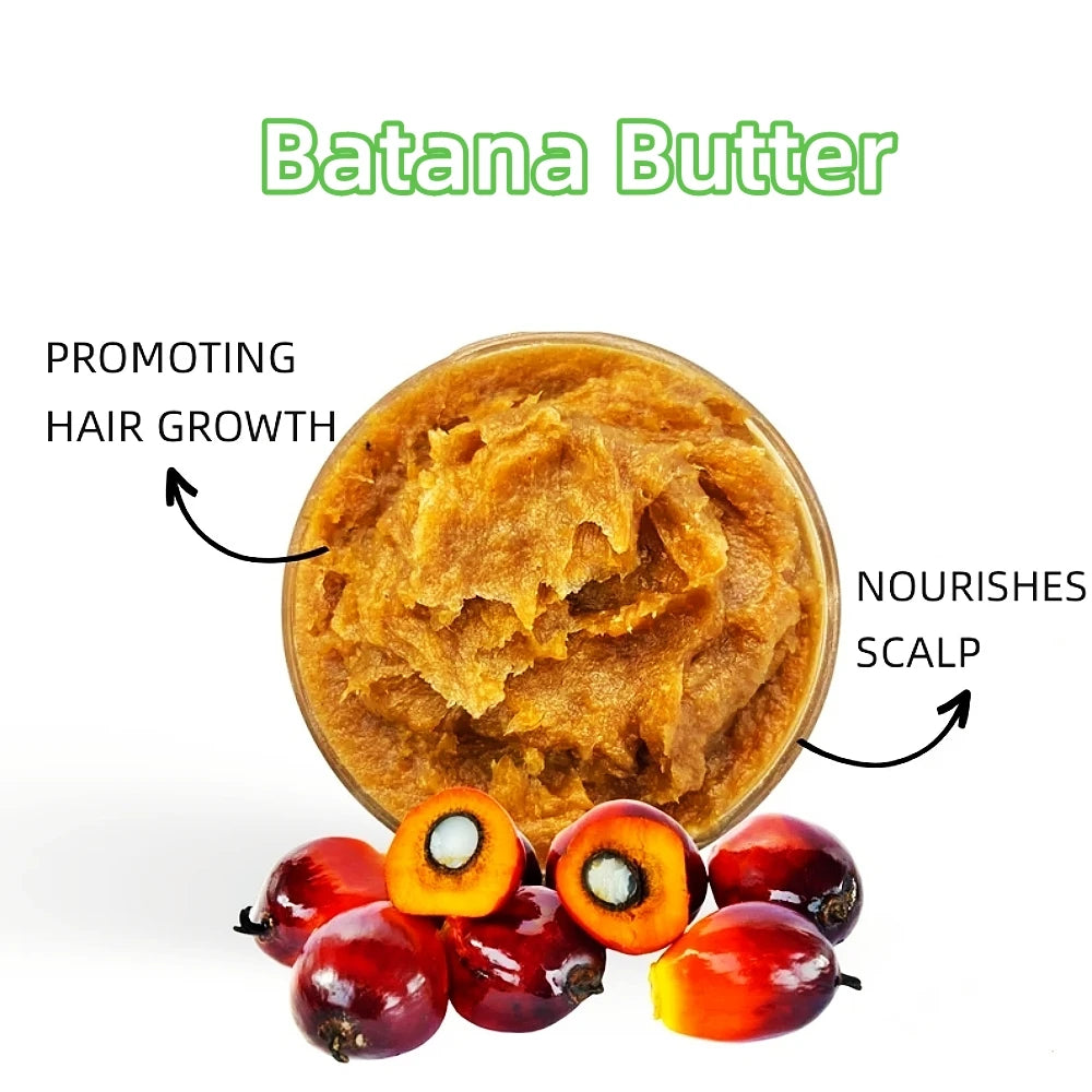Natural 100% Pure Batana Oil For Hair Growth Batana Oil Butter Hair Mask From Honduras Hair Loss Treatment For Black Men & Women