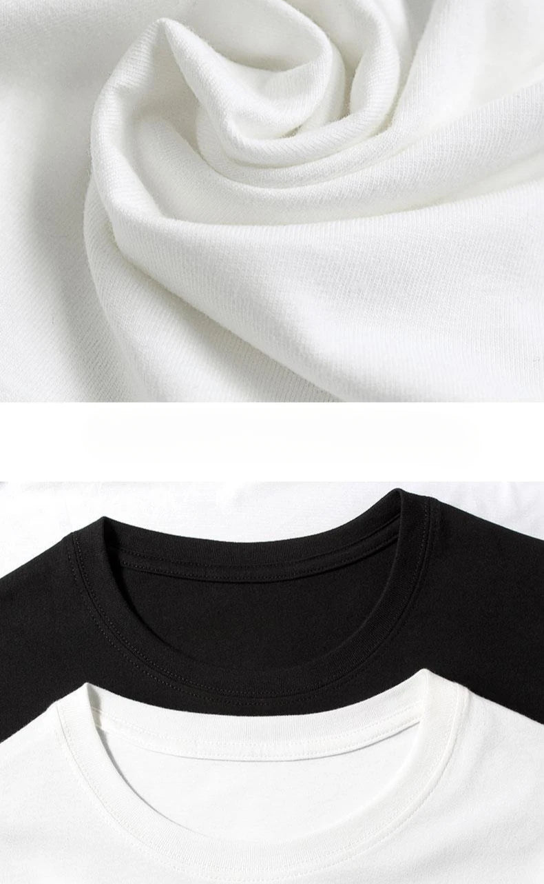 2025New Fashion AM Fashion Short Sleeve Round Neck Bright Print Casual Hip Hop High Street Half Sleeve T-shirt for Men and Women