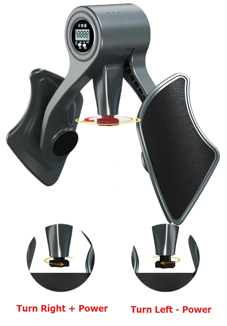 Digital counter hip leg trainer pelvic floor muscle strength adjustable leg exerciser internal thigh fitness equipment