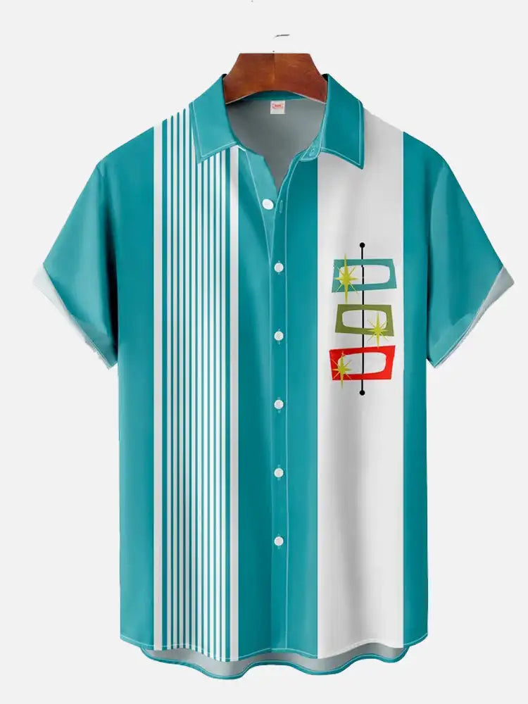 Men's fashionable and minimalist shirts 2023 Summer casual short sleeved Hawaii beach shirt vacation trend