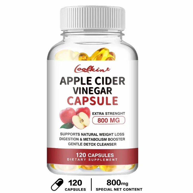Apple Cider Vinegar Capsules - Healthy Weight Management, Promote Metabolism, Suppress Appetite, and Improve Immunity