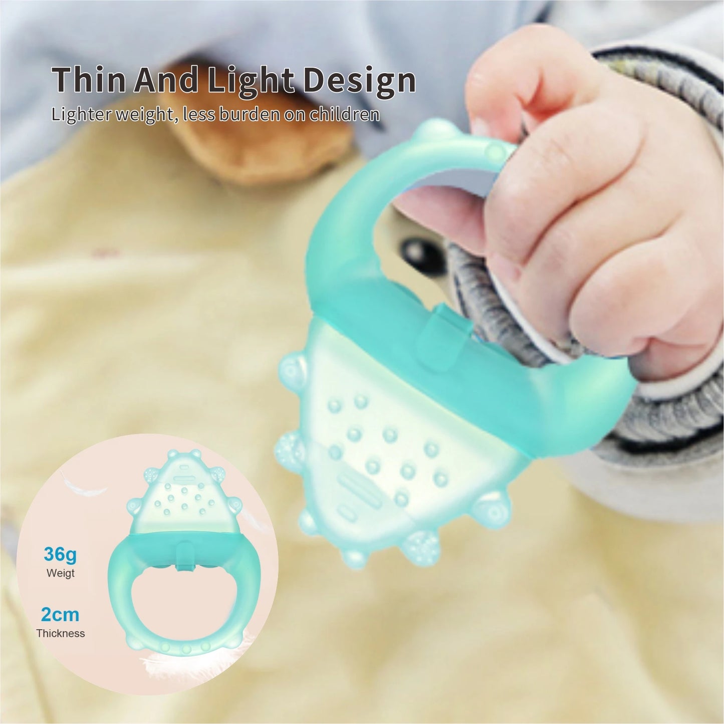 Freezable Baby Silicone Teething Toys – Cooling Relief for Babies 0-12 Months, BPA-Free, Water-Filled & Ice Teething Toys, Safe