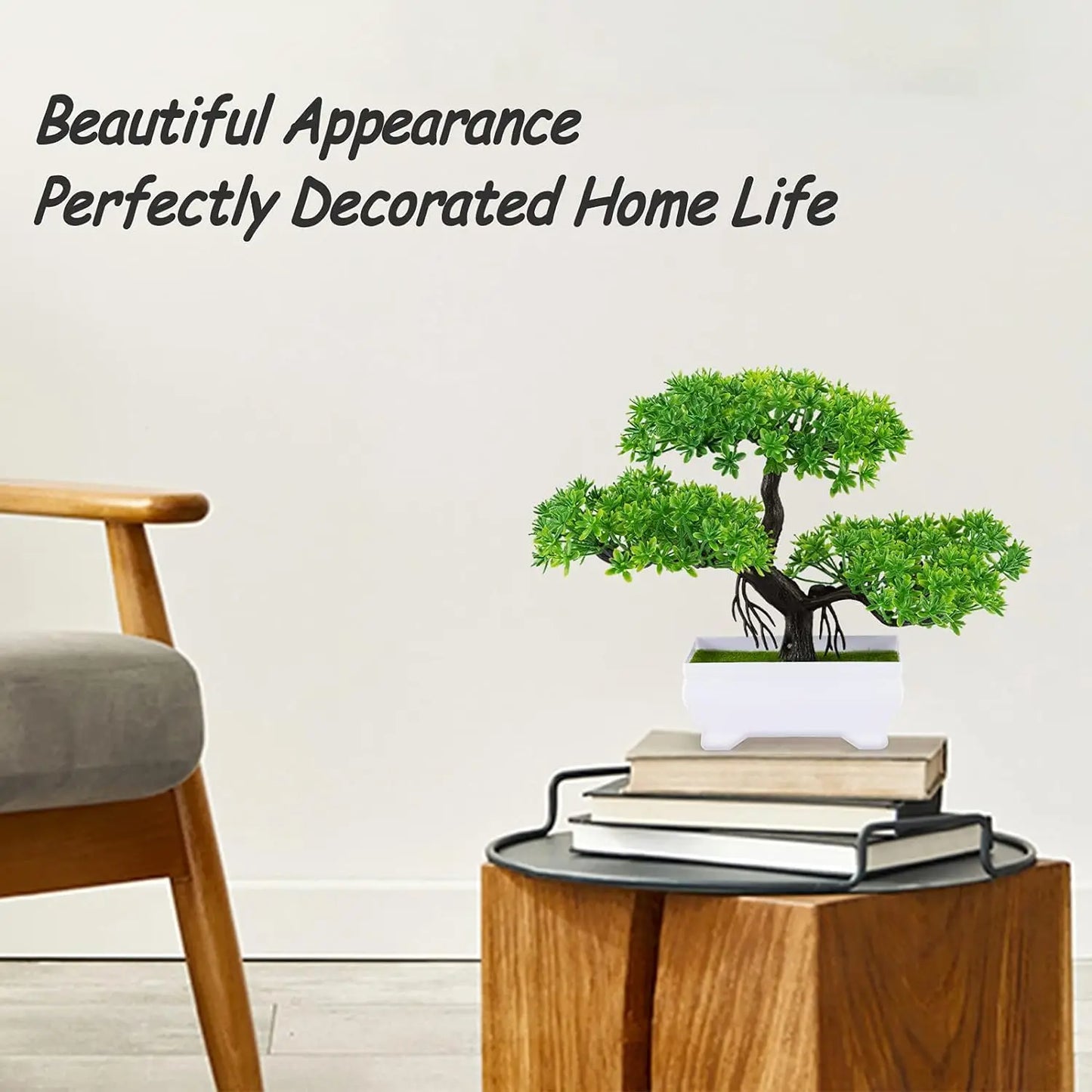 Artificial Plastic Plants Bonsai Small Tree Fake Flower Room Living Room Table Decoration Home Wedding Garden Decor Ornaments