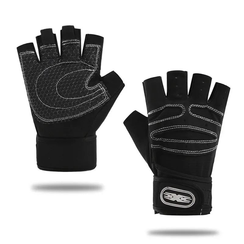 Gym Gloves for Men Women Crossfit Dumbbells Straps Gym Accessories Weight Lifting Bodybuilding Training Exercise Fitness Gloves