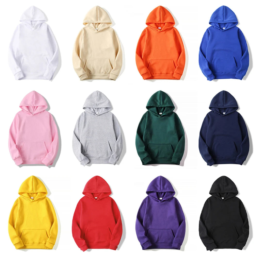 Fashion Fleece Hoodies Sweatshirt Man Pullover Wholesale Hooded Sweatshirt Men Cheap Plain Hoodies In Bulk Sudadera Para Hombre