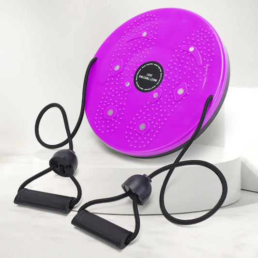 Aerobic Fitness Disc with Pull Rope Waist Slimming Plate Multifunction Weight Loss Aerobic Exercise Tool