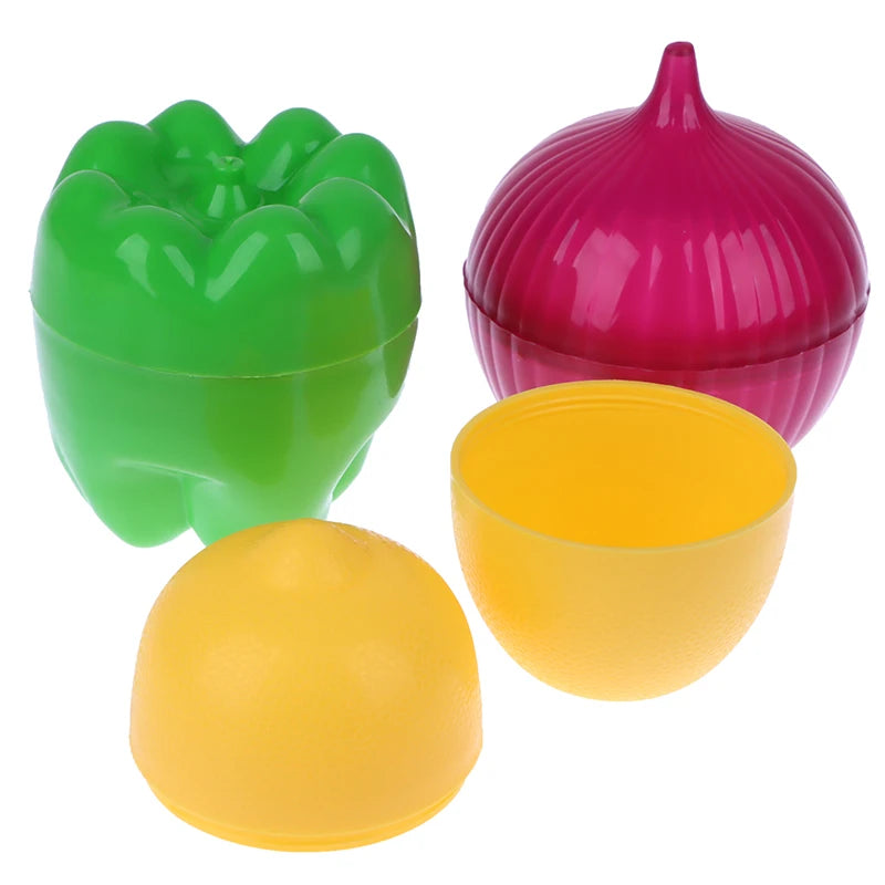 1pc Creative Kitchen Refrigerator Vegetable Fruits Crisper Containers Onion Avocado Tomatoes Lemon Fresh Storage Box