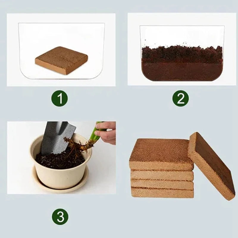 Organic Coconut Fiber For Plants, Organic Coconut Bricks, Natural Organic Compressed Coconut