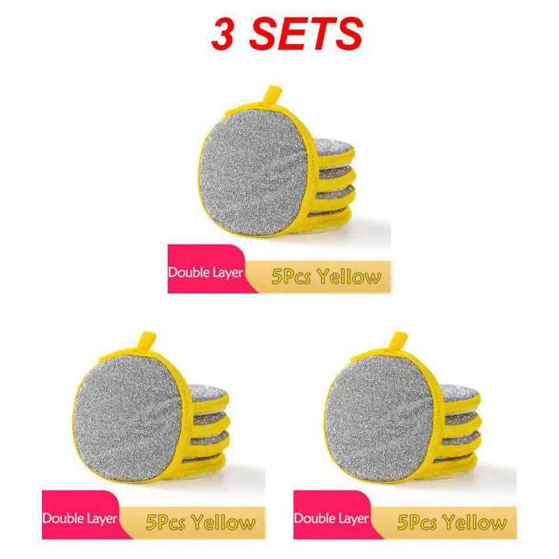 Dishwashing Sponge Reusable Washable Sponges Double Side Magic Sponge To Wash Dishes Useful Things for Kitchen Clean Tools