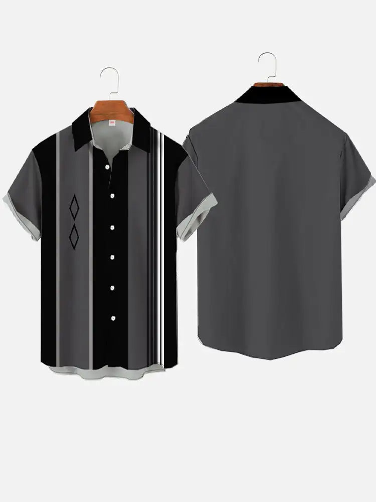 Men's fashionable and minimalist shirts 2023 Summer casual short sleeved Hawaii beach shirt vacation trend