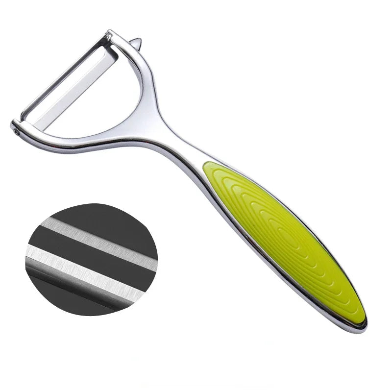 304 Stainless Steel Peeler Beam Kitchen Multi-Function Potato Peelers Vegetable Y-Shaped Rotatable Peeler Kitchen Accessories