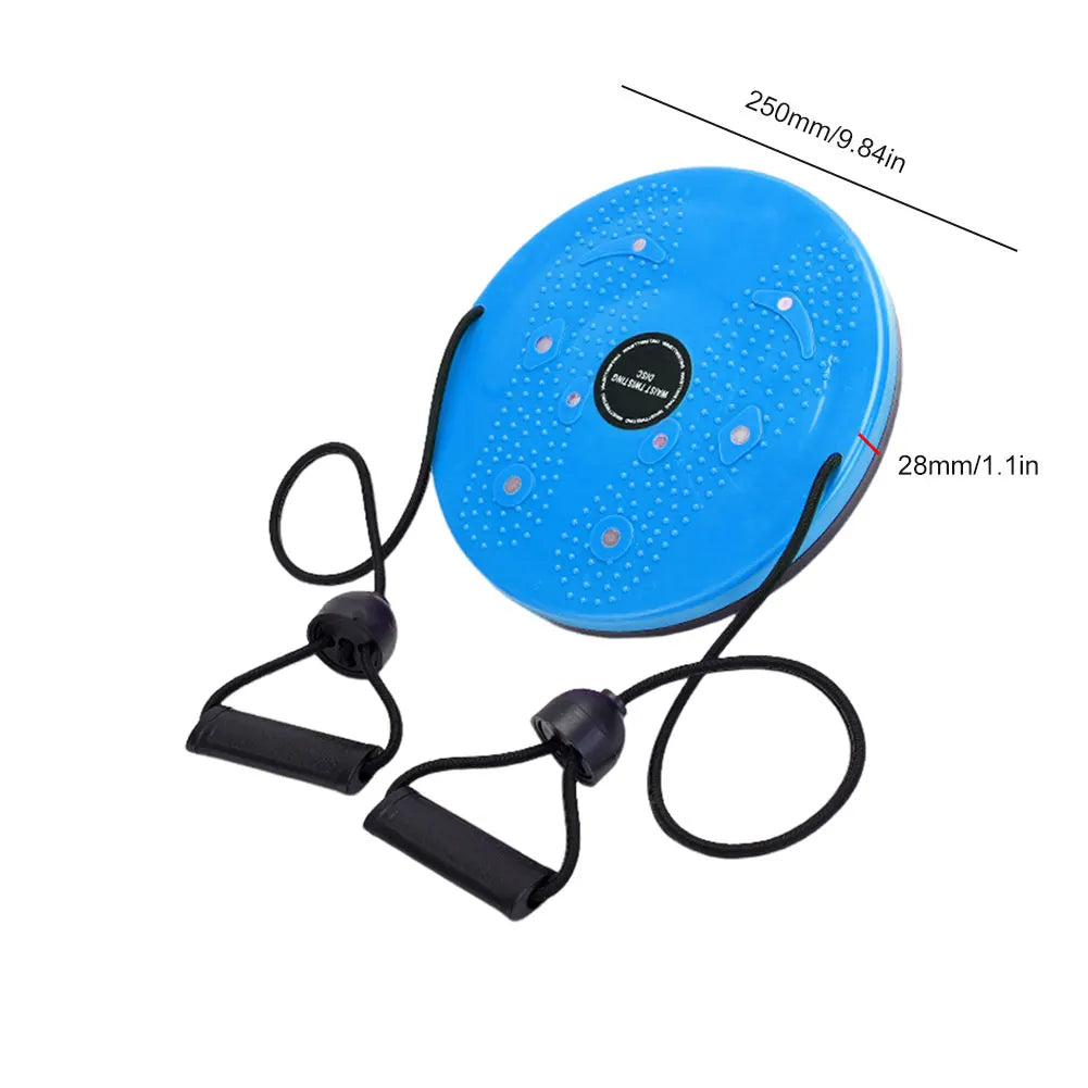 Aerobic Fitness Disc with Pull Rope Waist Slimming Plate Multifunction Weight Loss Aerobic Exercise Tool