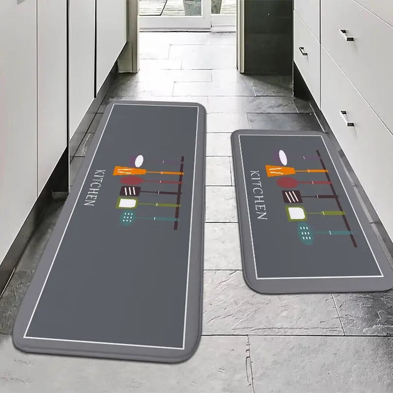 VIKAMA American Country Kitchen Floor Mats Non-Slip Absorbent Blessing Decorative Aisle Sink Carpet Home Decoration